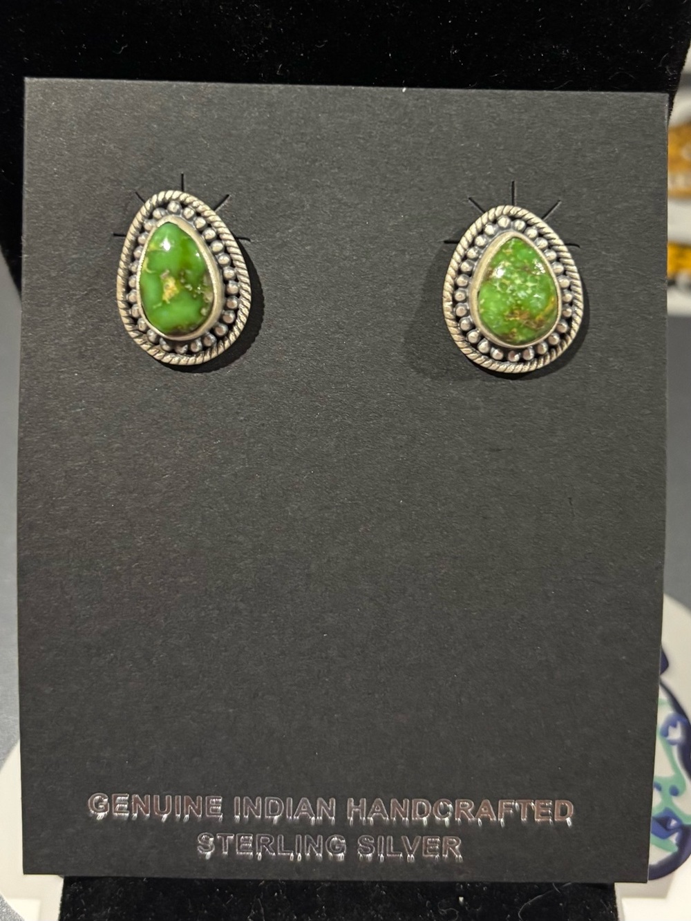 Navajo Handmade Turquoise Earrings